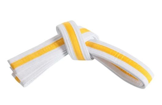 white belt yellow stripe